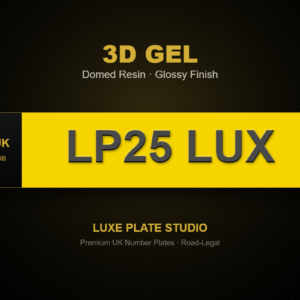 3D Gel Number Plate